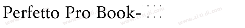 Perfetto Pro Book字体转换